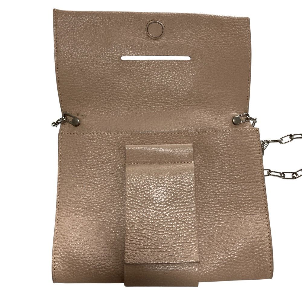 バッグ MM6 Maison Margiela CHAIN SHOULD BAG MM6 Maison Margiela Chain Crossbody Red Calf Bag Tasche