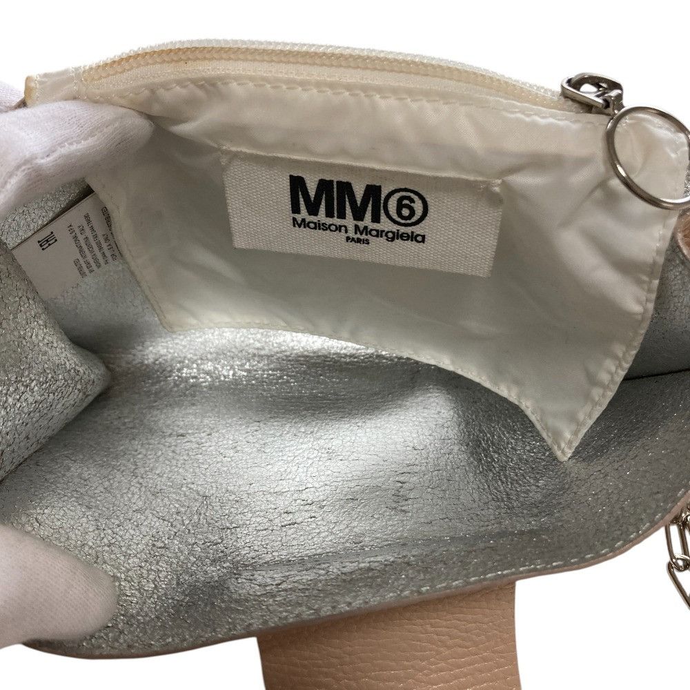 バッグ MM6 Maison Margiela CHAIN SHOULD BAG MM6 Maison Margiela Leather Chain-Linked Shoulder Bag