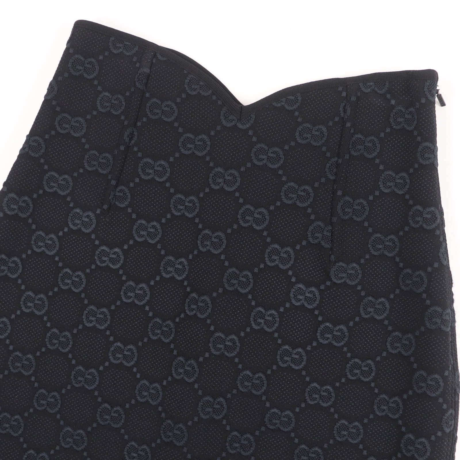 Gucci Gucci Gucci GG Viscose Crepe Skirt Others Skirts 747361 DUTY FREE for USA Size ONE SIZE - 3 Thumbnail
