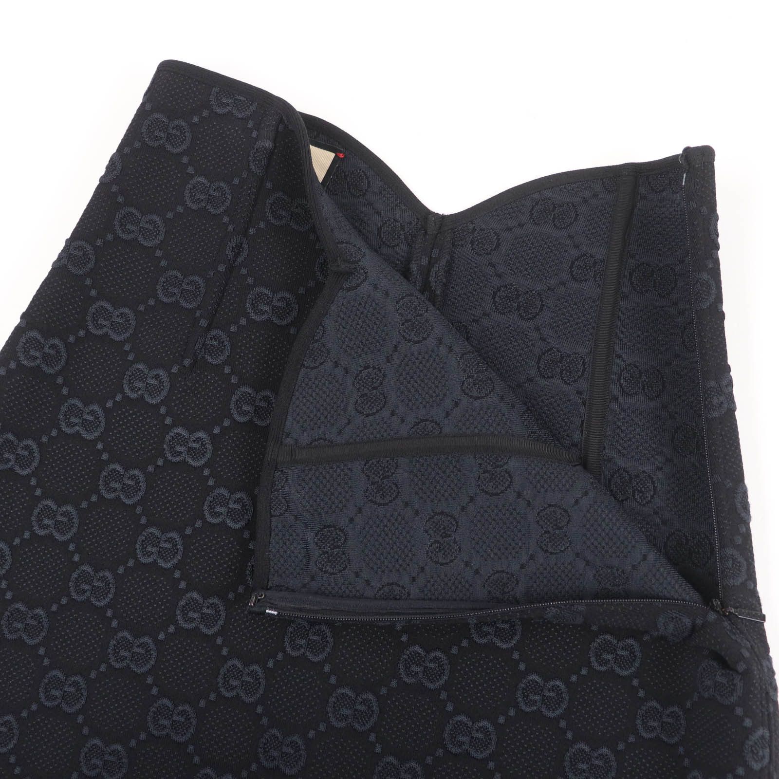 Gucci Gucci Gucci GG Viscose Crepe Skirt Others Skirts 747361 DUTY FREE for USA Size ONE SIZE - 4 Thumbnail