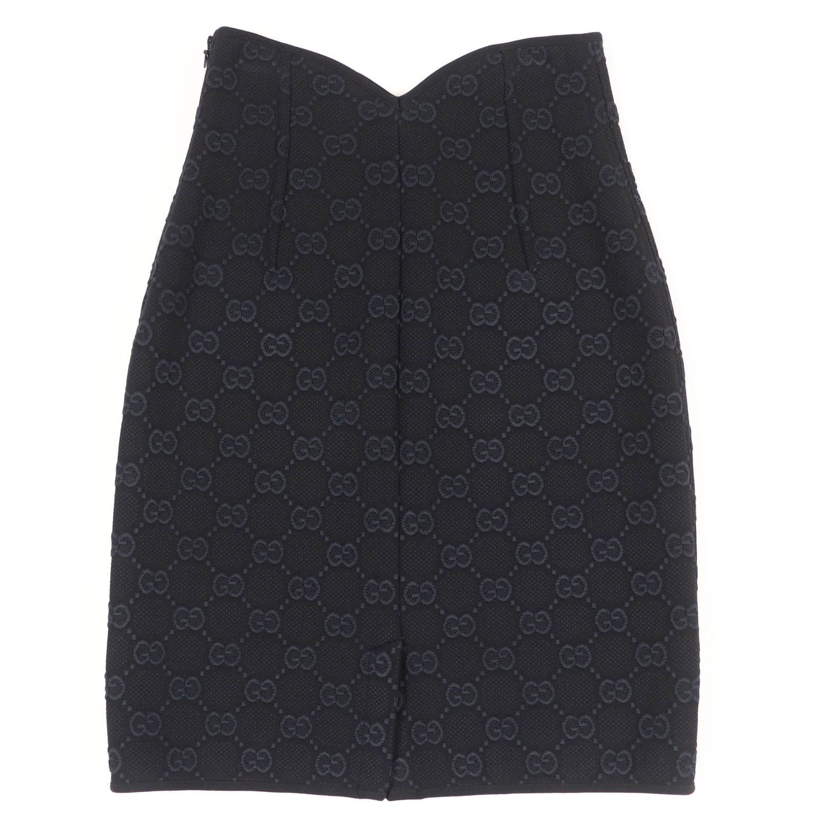 Gucci Gucci Gucci GG Viscose Crepe Skirt Others Skirts 747361 DUTY FREE for USA Size ONE SIZE - 2 Thumbnail
