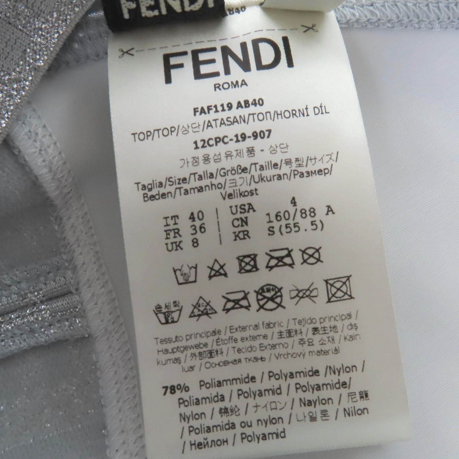 Fendi Fendi Fendi Zucca Pattern FF logo Nylon Tank Top Others Tops FAF119 DUTY FREE for USA Size ONE SIZE - 8 Thumbnail