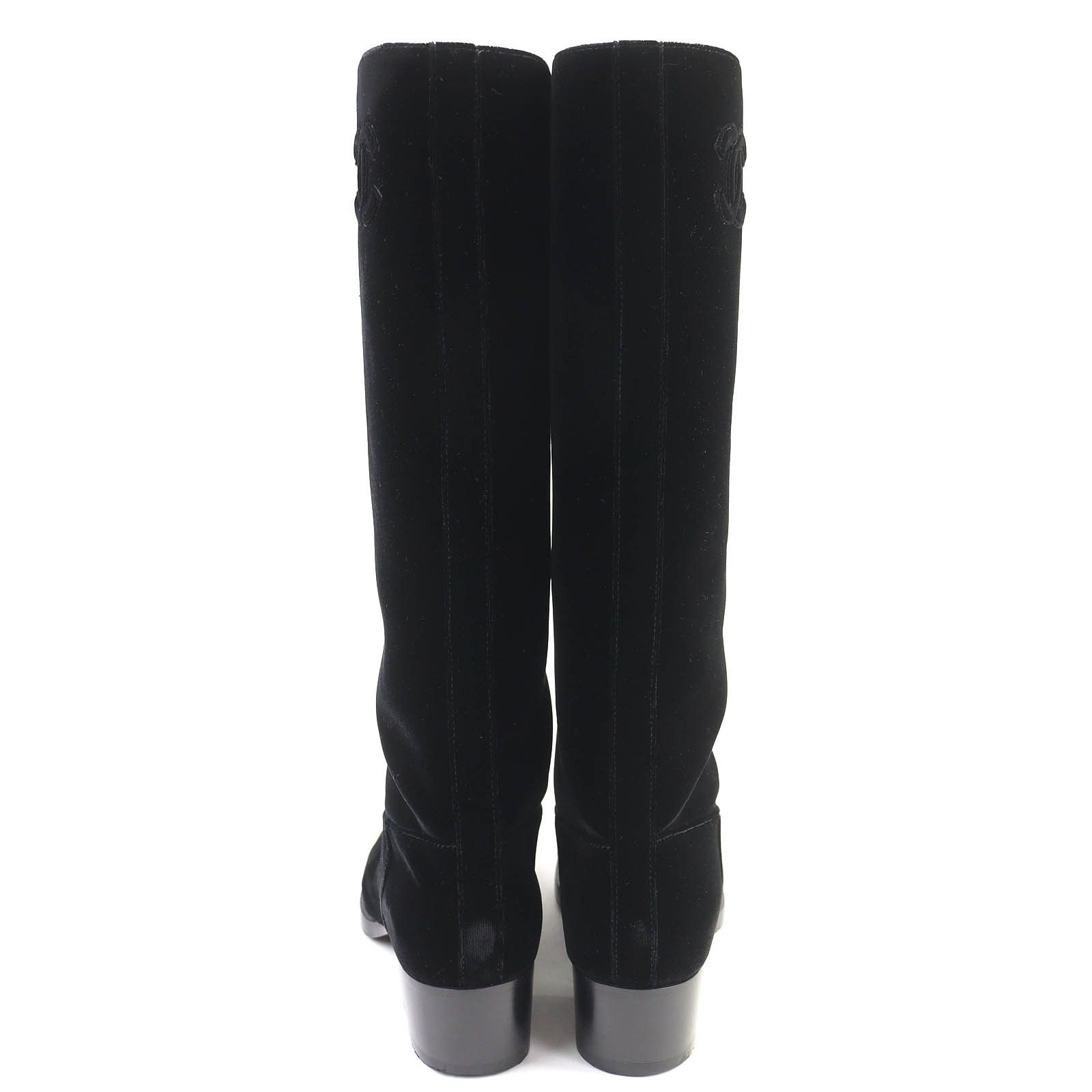 Chanel Chanel Chanel COCO Mark Velour Long Boots Suede Shoes G37985 DUTY FREE for USA Size ONE SIZE - 5 Thumbnail
