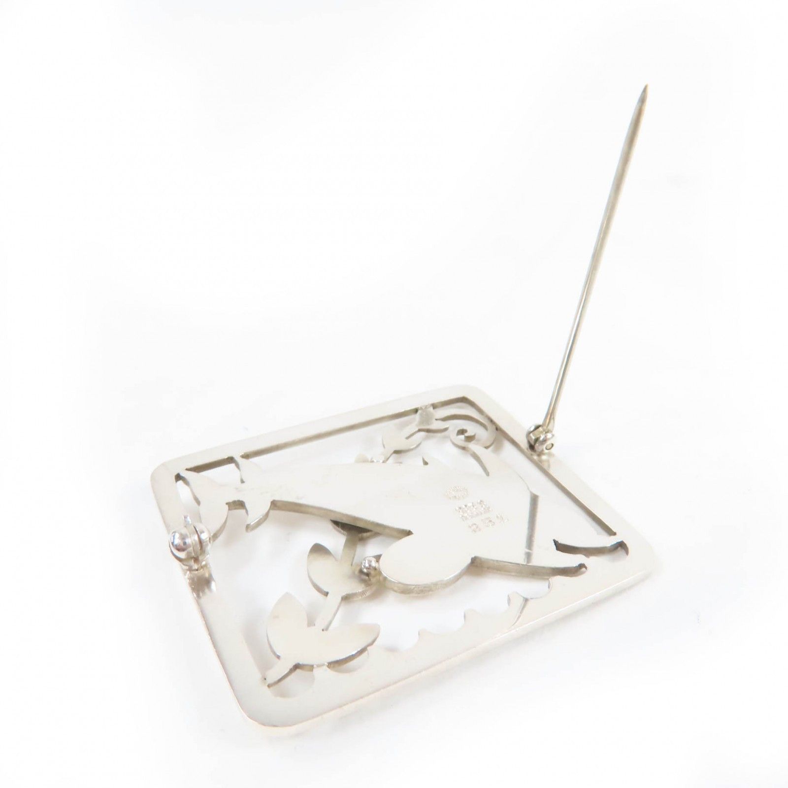 Other Other Georg Jensen Dolphin Silver 925 Brooch Metal Brooch DUTY FREE for USA Size ONE SIZE - 4 Thumbnail