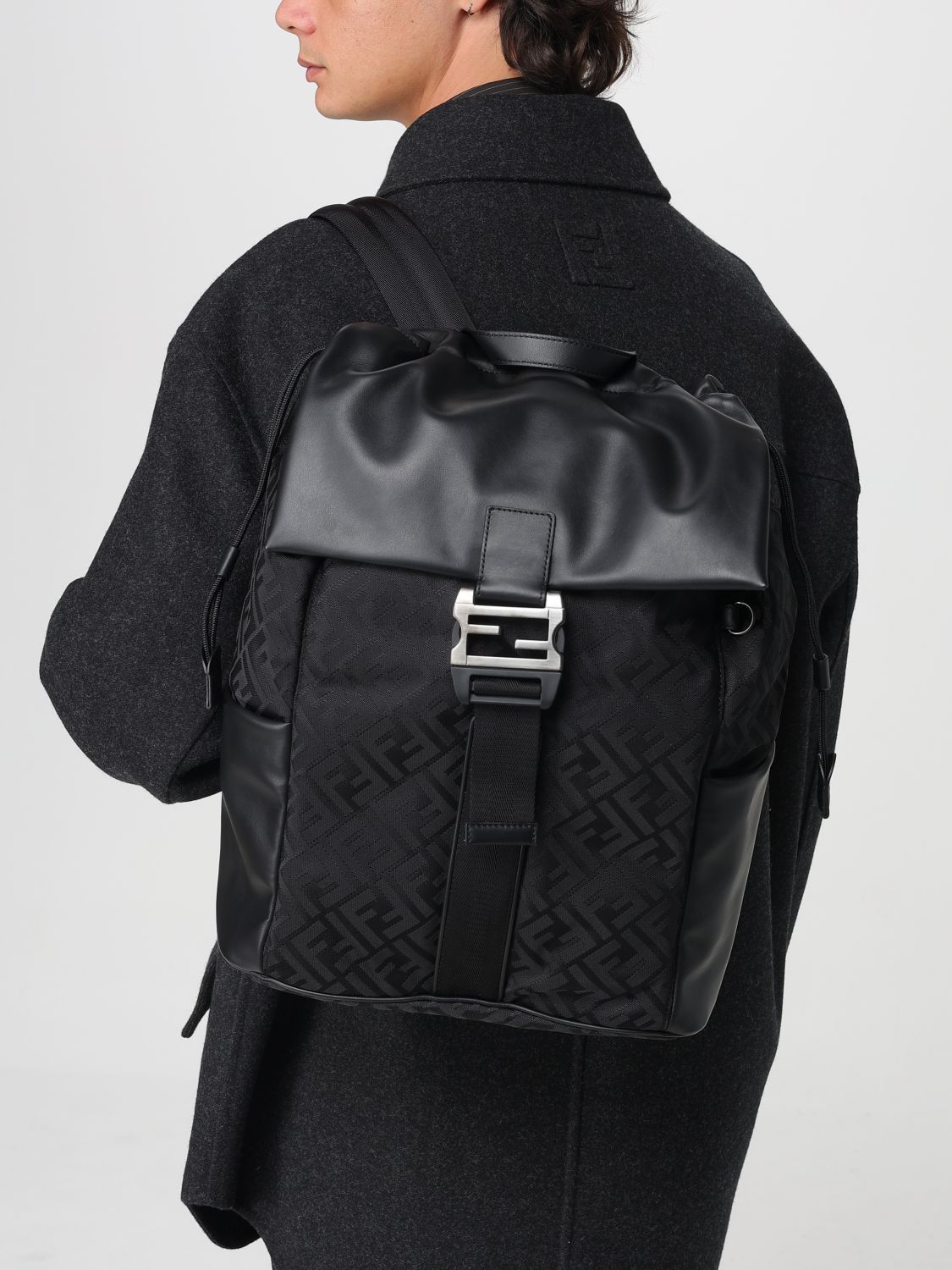 Fendi Fendi Backpack Men Black Size ONE SIZE - 2 Thumbnail