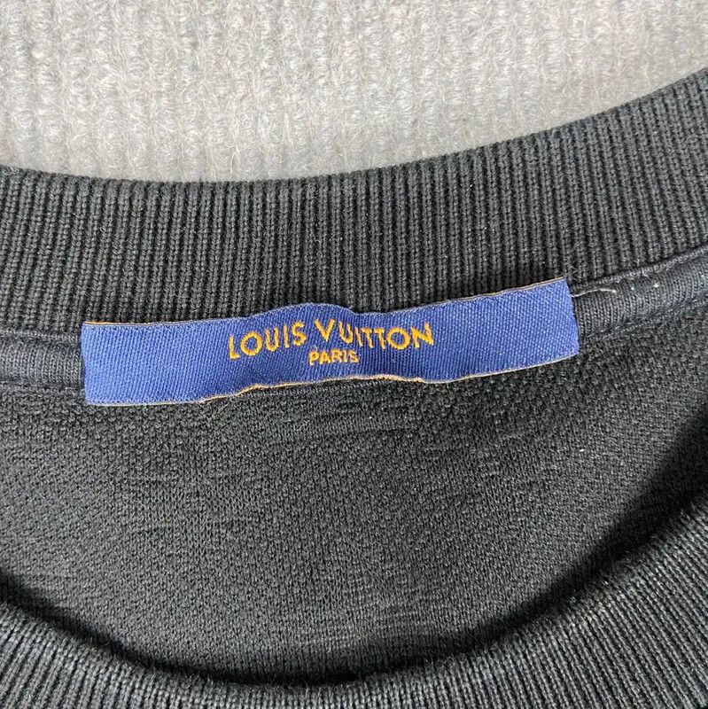 Louis Vuitton Louis Vuitton Black Cotton T-Shirt for Women 0089 Size S / US 4 / IT 40 - 4 Thumbnail
