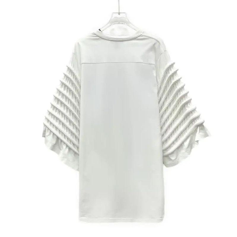 Louis Vuitton Louis Vuitton White Cotton Dress for Women 0089 Size S / US 4 / IT 40 - 2 Thumbnail