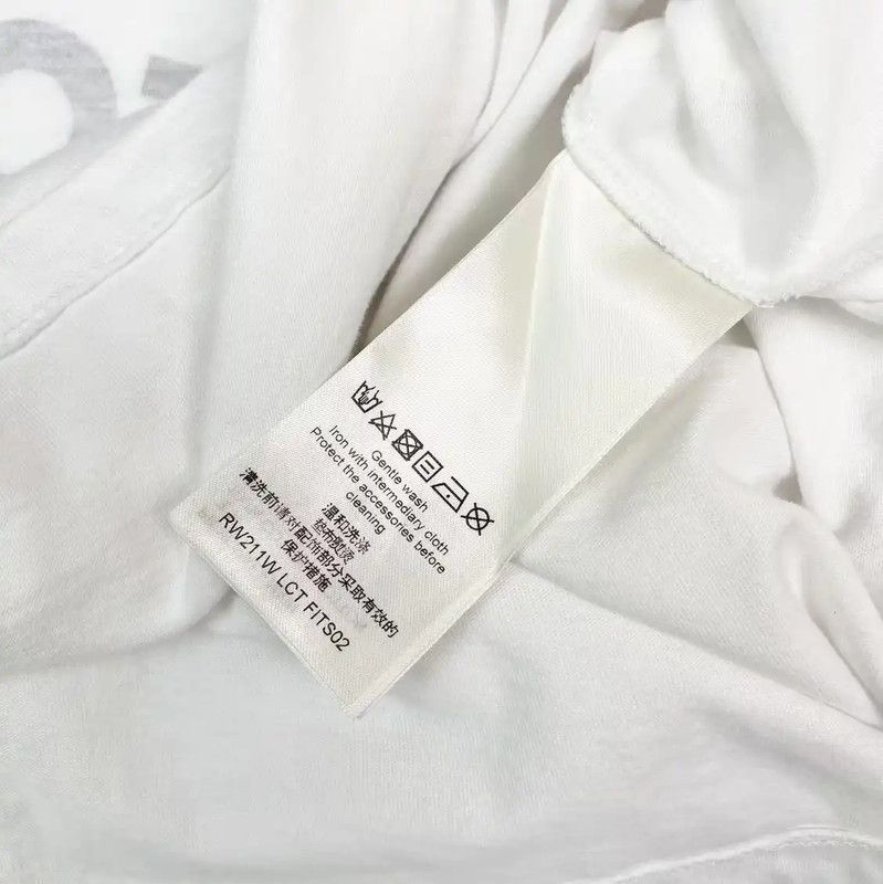 Louis Vuitton Louis Vuitton Women's XL White Cotton T-Shirt 0089 Size XL / US 12-14 / IT 48-50 - 4 Thumbnail