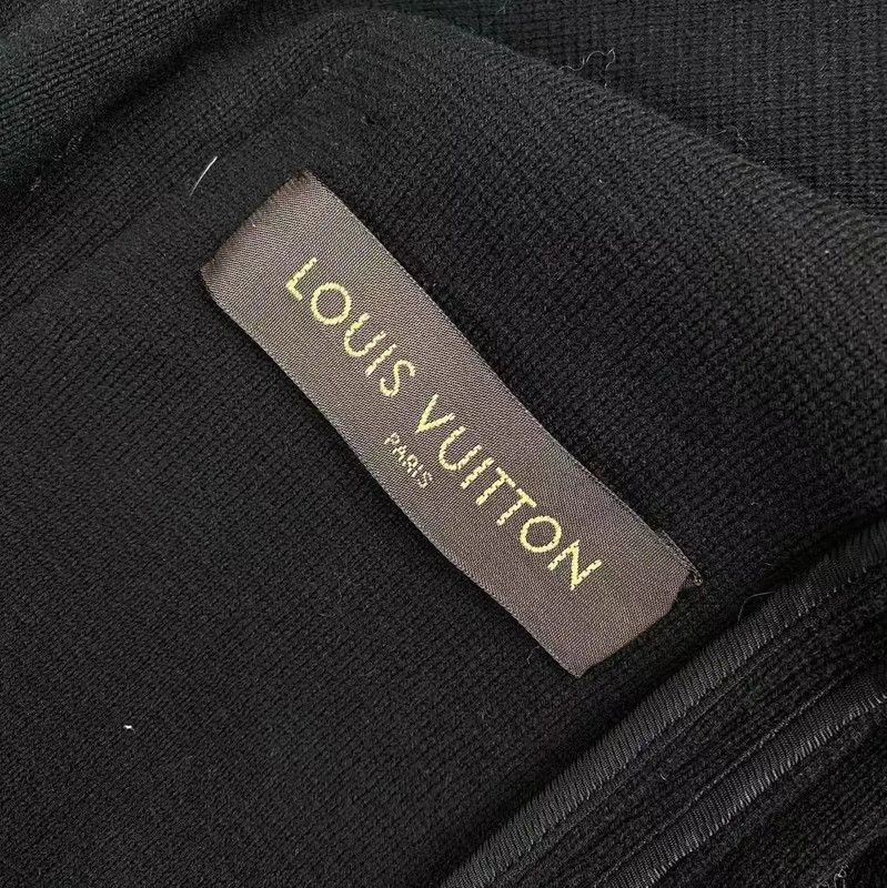 Louis Vuitton Louis Vuitton Black Cotton XXL Women's Jacket 0089 Size XXL / US 16-18 / IT 52-54 - 4 Thumbnail