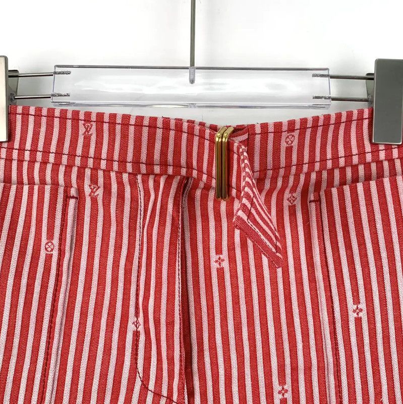 Louis Vuitton Louis Vuitton Color Block Cotton Shorts for Women 0089 Size 23" - 4 Thumbnail