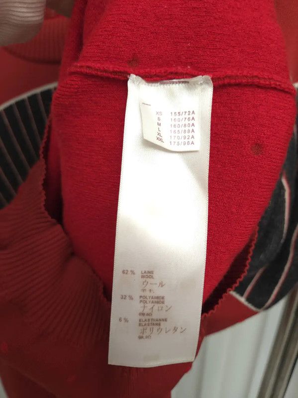 Louis Vuitton Louis Vuitton Red Wool Striped Sweater 0089 Size S / US 4 / IT 40 - 5 Thumbnail