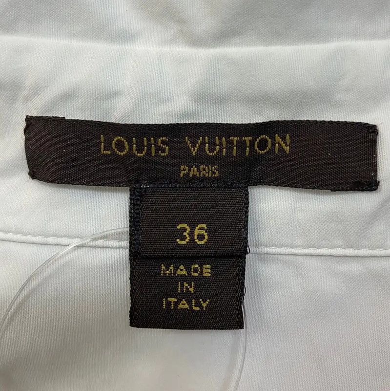 Louis Vuitton Louis Vuitton White Cotton Dress for Women 0089 Size M / US 6-8 / IT 42-44 - 4 Thumbnail