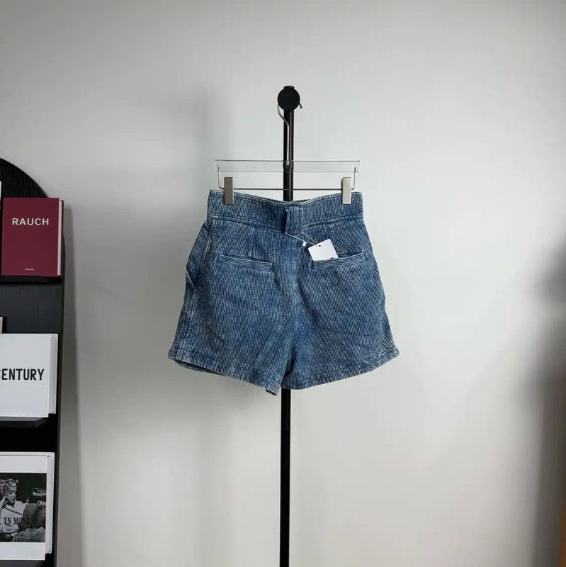 Louis Vuitton Louis Vuitton Blue Cotton Women's Shorts 0089 Size 23" - 2 Thumbnail