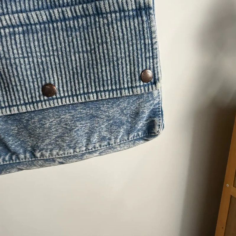 Louis Vuitton Louis Vuitton Blue Cotton Women's Shorts 0089 Size 23" - 6 Thumbnail