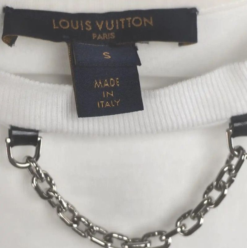 Louis Vuitton Louis Vuitton Summer White Cotton T-Shirt 0089 Size S / US 4 / IT 40 - 4 Thumbnail