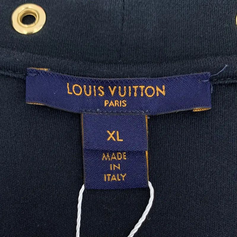 Louis Vuitton Louis Vuitton Black Cotton T-Shirt for Women 0089 Size XL / US 12-14 / IT 48-50 - 5 Thumbnail