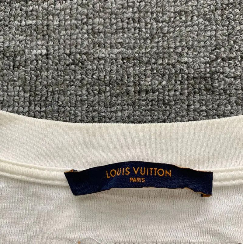 Louis Vuitton Louis Vuitton White Cotton Women's T-Shirt 0089 Size XL / US 12-14 / IT 48-50 - 6 Thumbnail