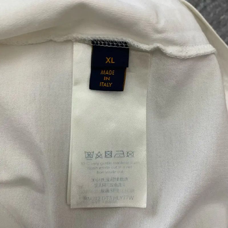 Louis Vuitton Louis Vuitton White Cotton Women's T-Shirt 0089 Size XL / US 12-14 / IT 48-50 - 5 Thumbnail