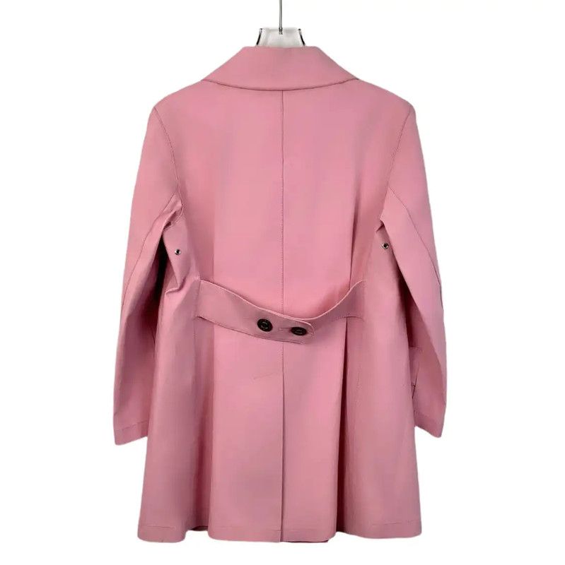 Louis Vuitton Louis Vuitton Pink Cotton Women's Trench Coat 0089 Size S / US 4 / IT 40 - 2 Thumbnail
