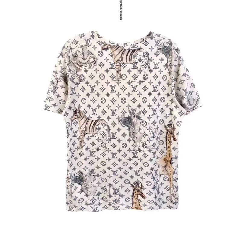 Louis Vuitton Louis Vuitton Multicolor Cotton Women's T-Shirt 0089 Size S / US 4 / IT 40 - 2 Thumbnail