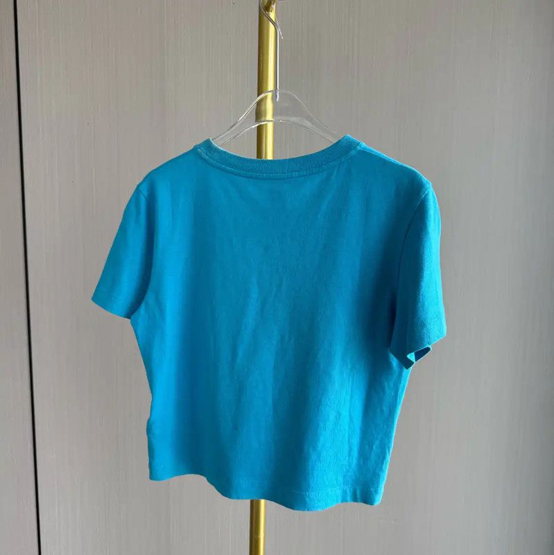 Louis Vuitton Louis Vuitton Blue Cotton T-Shirt for Women 0089 Size M / US 6-8 / IT 42-44 - 2 Thumbnail