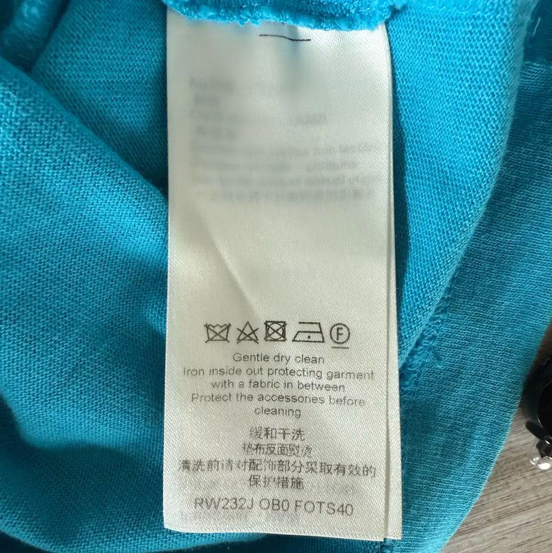 Louis Vuitton Louis Vuitton Blue Cotton T-Shirt for Women 0089 Size M / US 6-8 / IT 42-44 - 4 Thumbnail