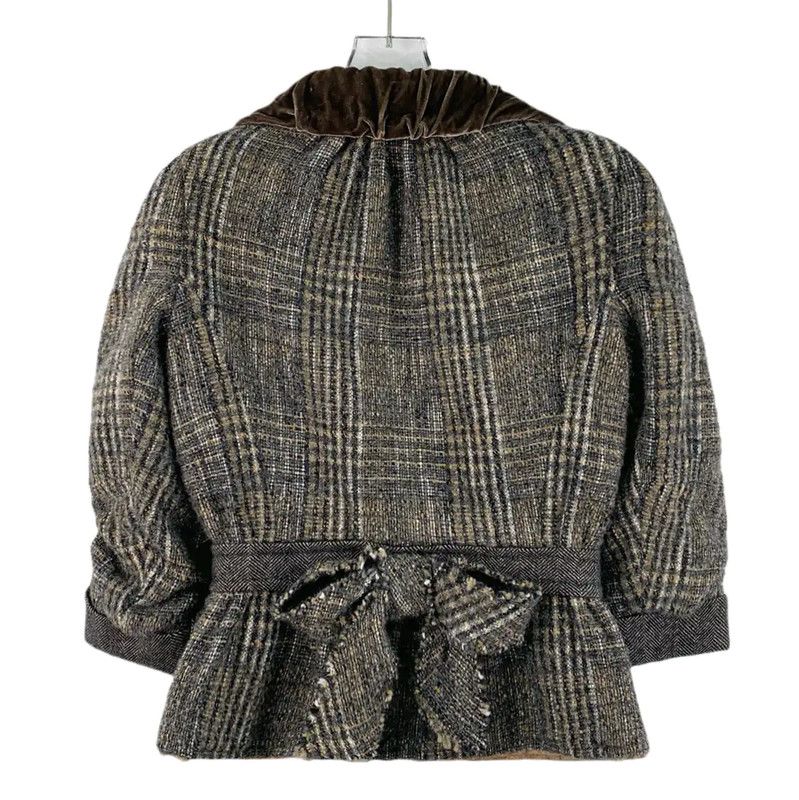 Louis Vuitton Louis Vuitton Brown Wool Women's Jacket 0089 Size S / US 4 / IT 40 - 2 Thumbnail