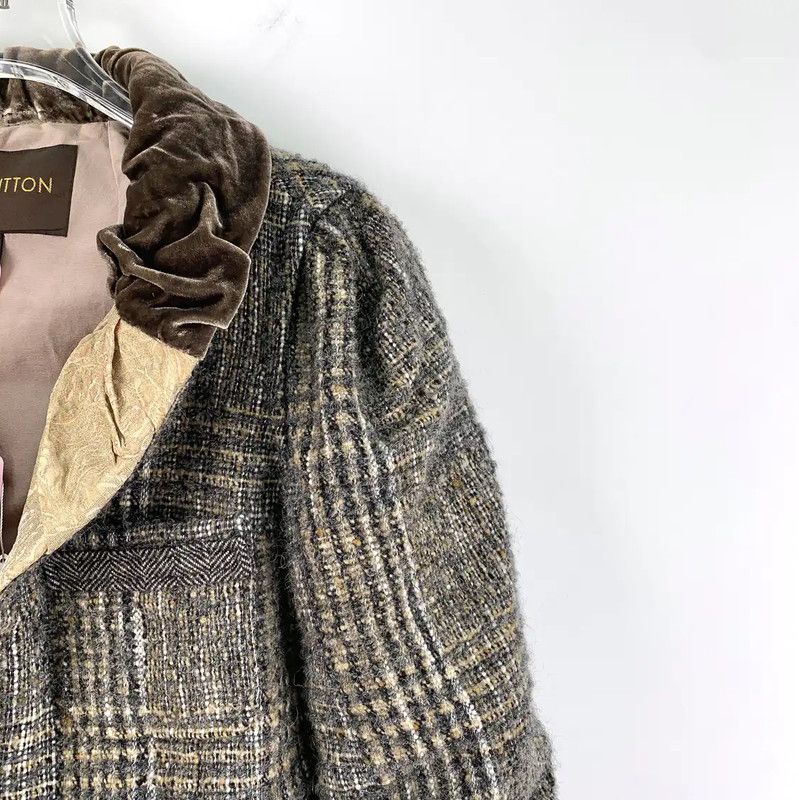 Louis Vuitton Louis Vuitton Brown Wool Women's Jacket 0089 Size S / US 4 / IT 40 - 3 Thumbnail