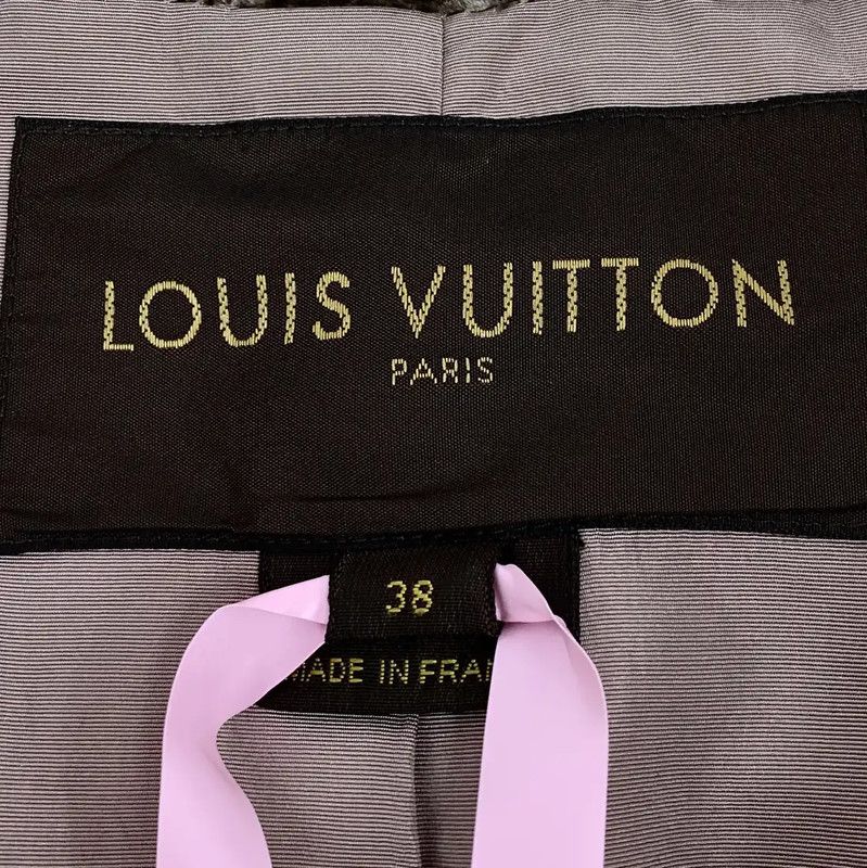 Louis Vuitton Louis Vuitton Brown Wool Women's Jacket 0089 Size S / US 4 / IT 40 - 5 Thumbnail