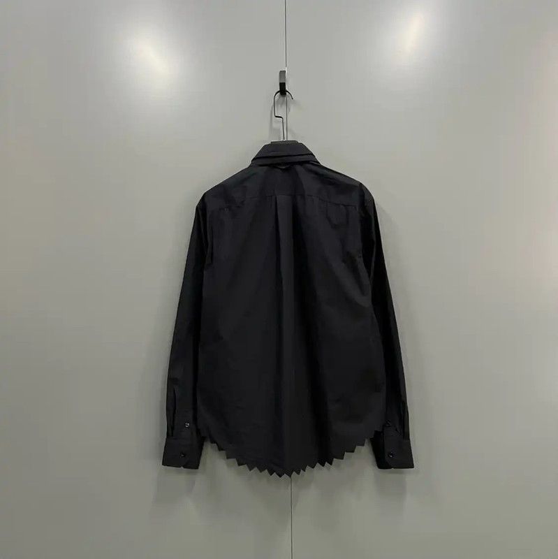 Louis Vuitton Louis Vuitton Black Cotton Long Sleeve Shirt 0089 Size S / US 4 / IT 40 - 2 Thumbnail