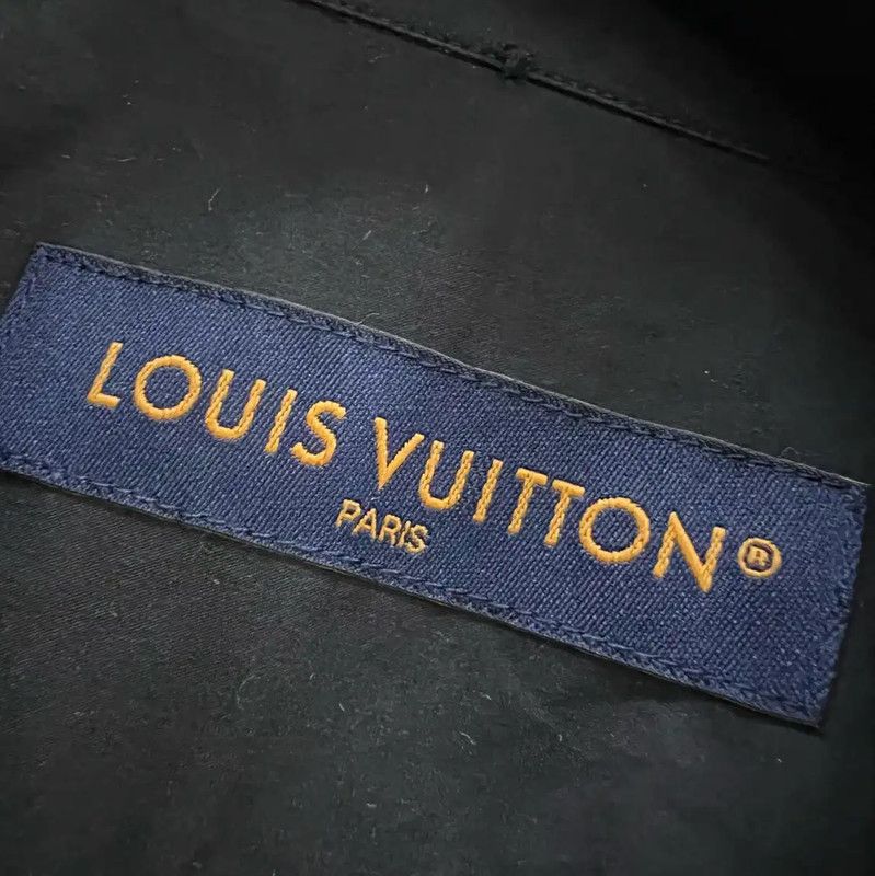 Louis Vuitton Louis Vuitton Black Cotton Long Sleeve Shirt 0089 Size S / US 4 / IT 40 - 4 Thumbnail