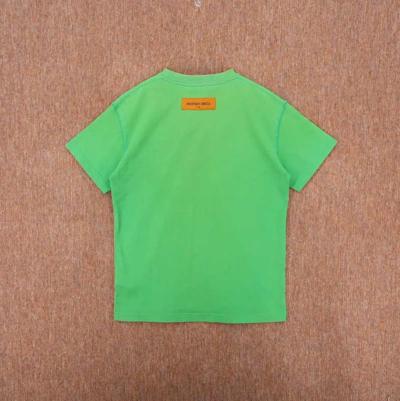 Louis Vuitton Louis Vuitton Green Logo Women's T-Shirt 0089 Size XS / US 0-2 / IT 36-38 - 2 Thumbnail