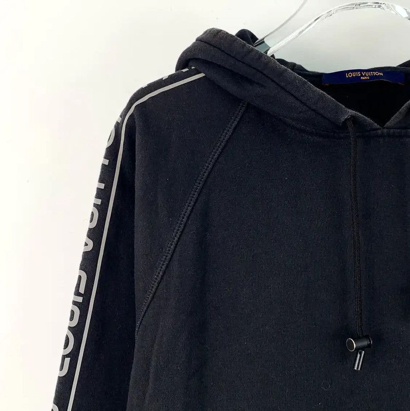 Louis Vuitton Louis Vuitton Black Cotton Women's Hoodie 0089 Size M / US 6-8 / IT 42-44 - 3 Thumbnail