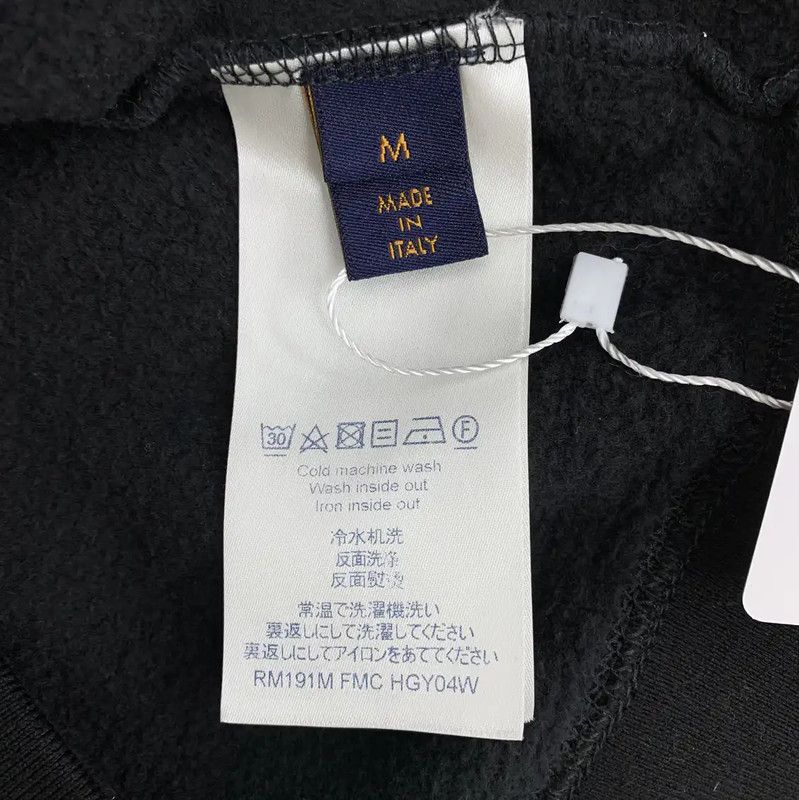 Louis Vuitton Louis Vuitton Black Cotton Women's Hoodie 0089 Size M / US 6-8 / IT 42-44 - 7 Thumbnail