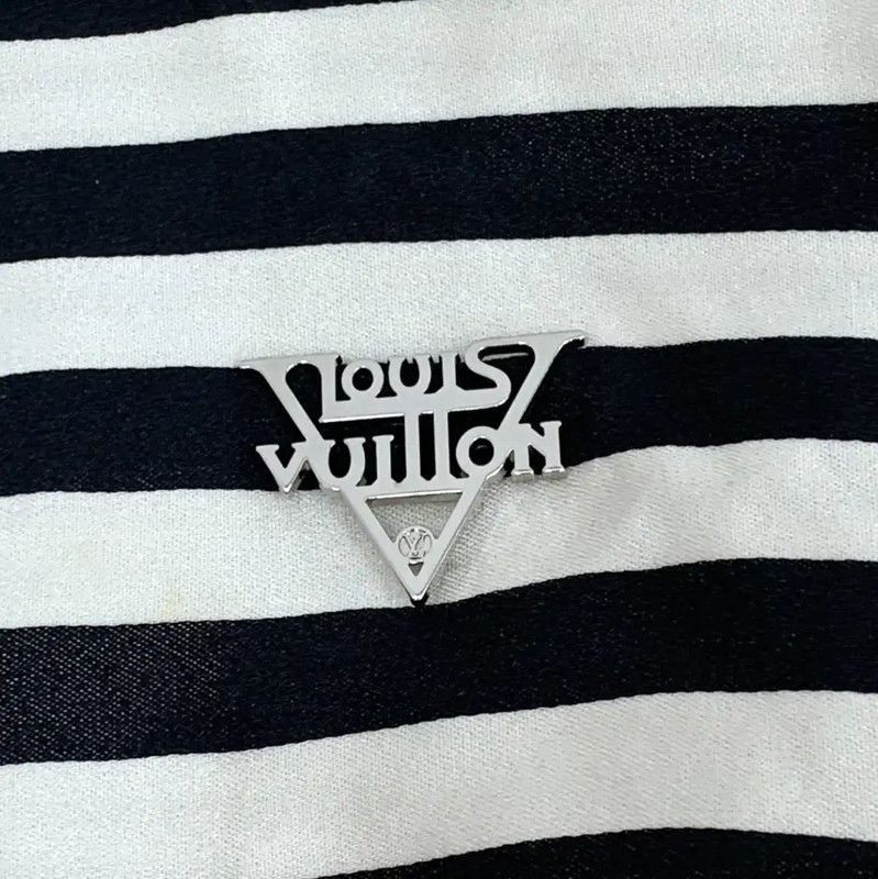 Louis Vuitton Louis Vuitton Striped Silk Women's T-Shirt 0089 Size XS / US 0-2 / IT 36-38 - 5 Thumbnail