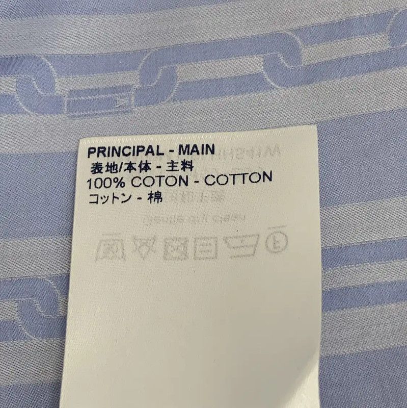 Louis Vuitton Louis Vuitton Light Blue Cotton Shirt 0089 Size M / US 6-8 / IT 42-44 - 8 Thumbnail