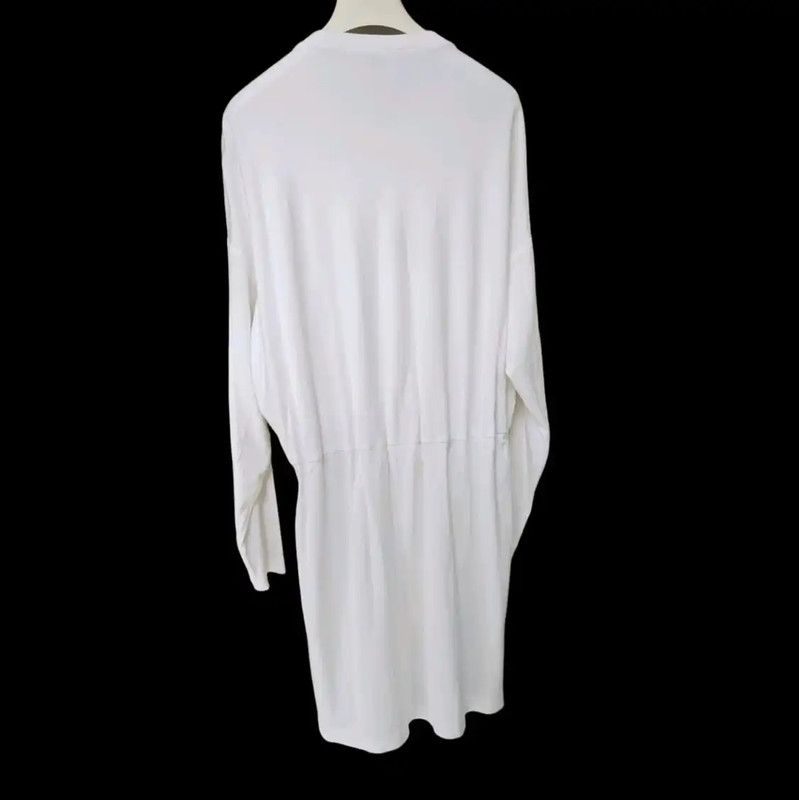 Louis Vuitton Louis Vuitton White Cotton Dress with Logo 0089 Size S / US 4 / IT 40 - 8 Thumbnail