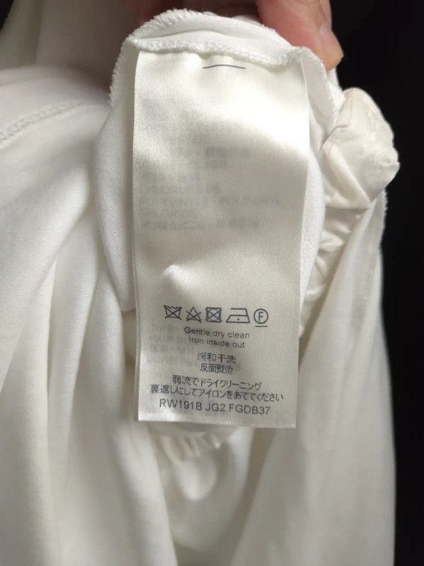Louis Vuitton Louis Vuitton White Cotton Dress with Logo 0089 Size S / US 4 / IT 40 - 5 Thumbnail