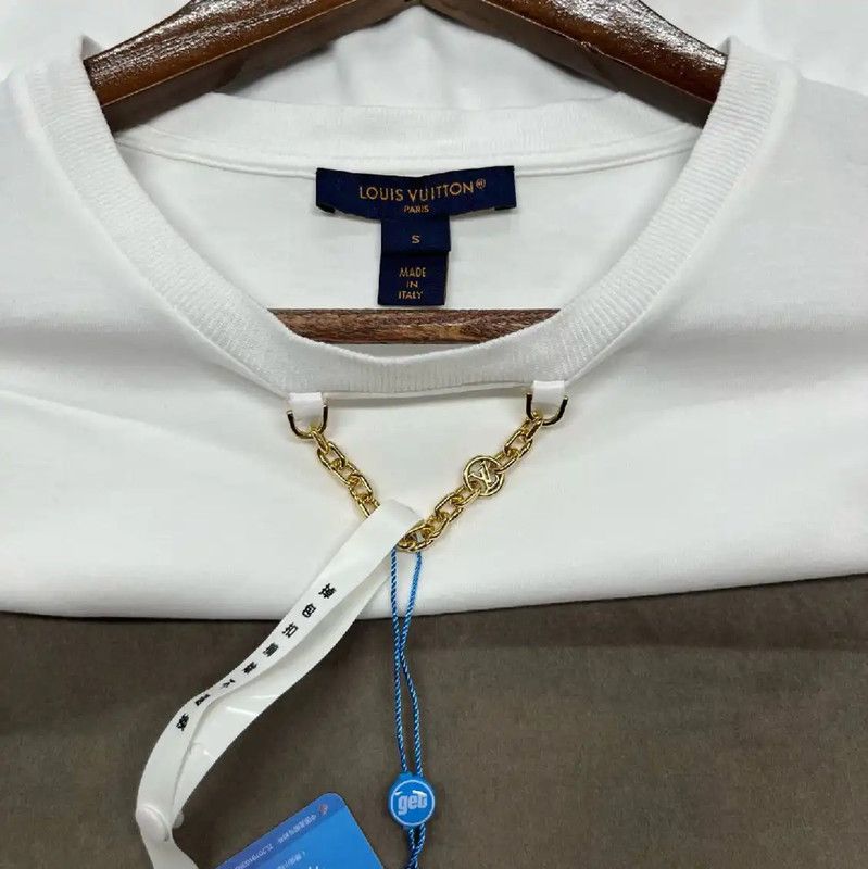 Louis Vuitton Louis Vuitton White Cotton Women's T-Shirt 0089 Size XS / US 0-2 / IT 36-38 - 3 Thumbnail