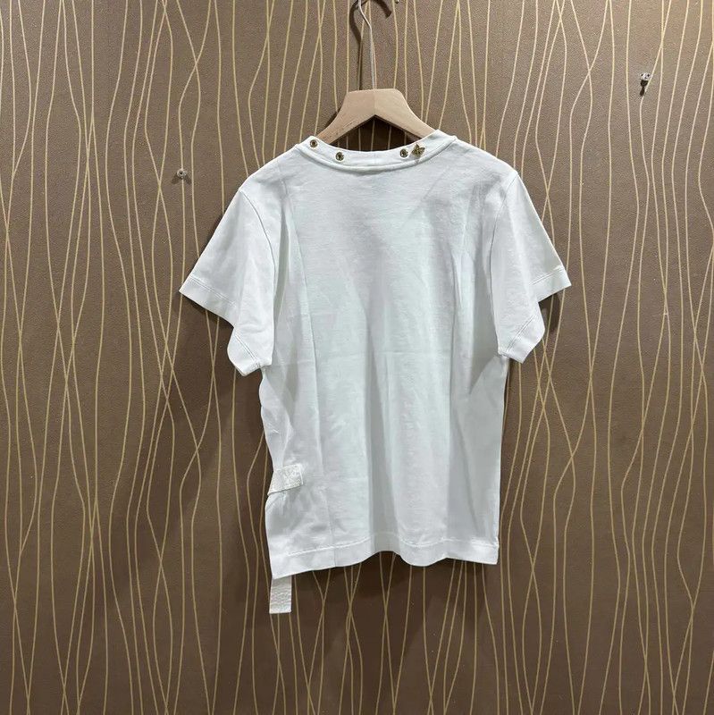 Louis Vuitton Louis Vuitton White Cotton Women's T-Shirt 0089 Size XS / US 0-2 / IT 36-38 - 2 Thumbnail