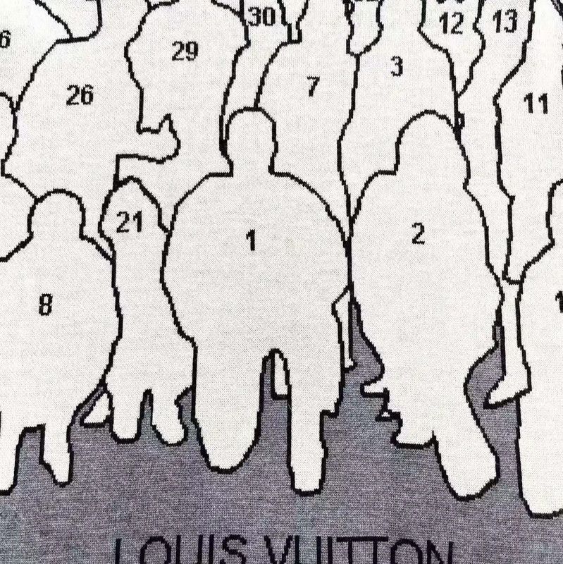 Louis Vuitton Louis Vuitton Gray Wool Blend Logo Knit Sweater 0089 Size S / US 4 / IT 40 - 3 Thumbnail