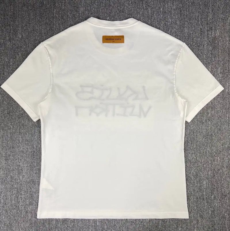 Louis Vuitton Louis Vuitton White Cotton XXL T-Shirt 0089 Size XXL / US 16-18 / IT 52-54 - 2 Thumbnail