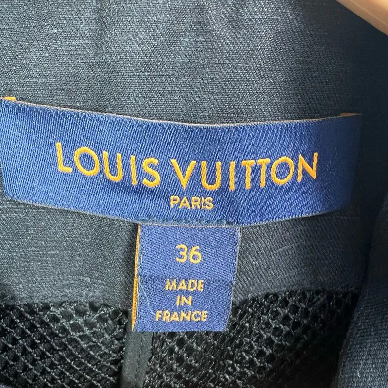 Louis Vuitton Louis Vuitton Black Cotton Women's Coat 0089 Size S / US 4 / IT 40 - 4 Thumbnail