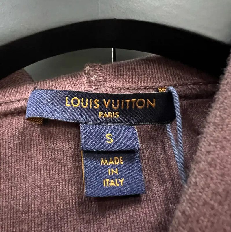 Louis Vuitton Louis Vuitton Cropped Purple Hoodie for Women 0089 Size S / US 4 / IT 40 - 4 Thumbnail