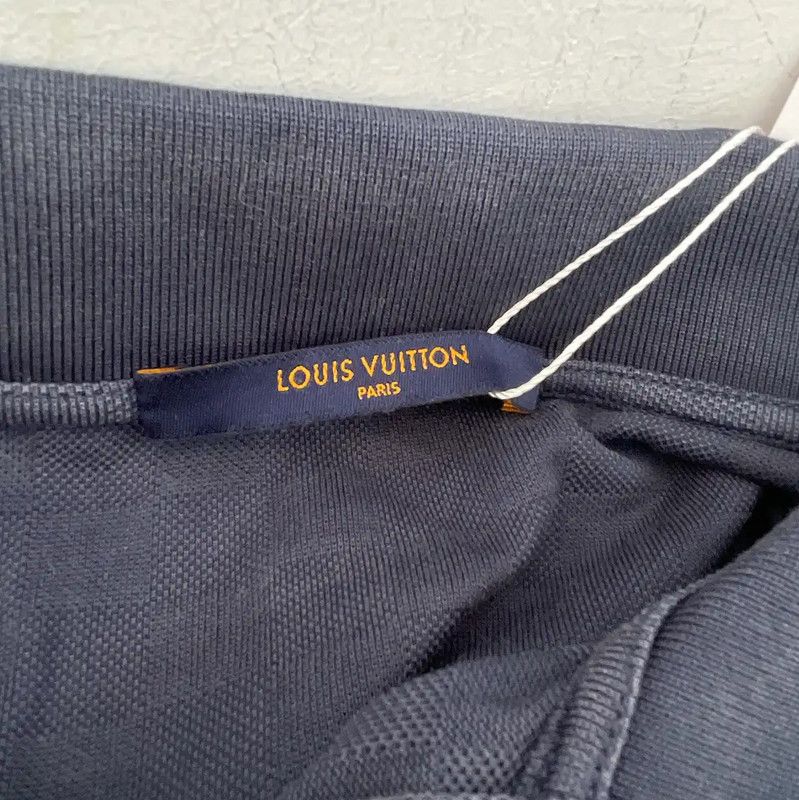 Louis Vuitton Louis Vuitton Summer Navy Cotton T-Shirt 0089 Size XL / US 12-14 / IT 48-50 - 5 Thumbnail