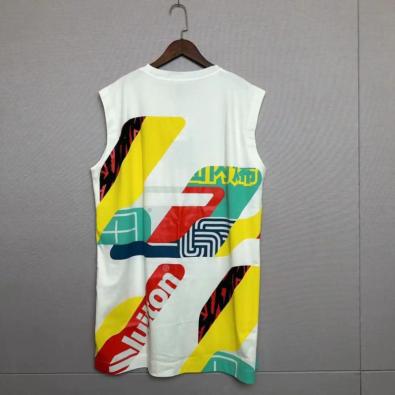 Louis Vuitton Louis Vuitton Summer Sleeveless Dress in White 0089 Size XL / US 12-14 / IT 48-50 - 2 Thumbnail