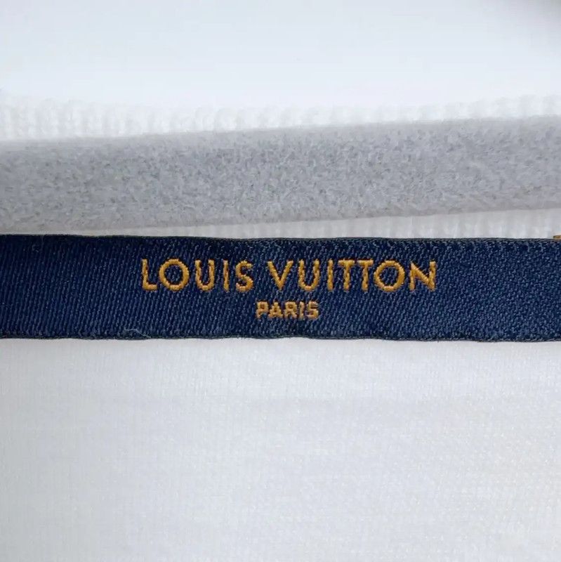 Louis Vuitton Louis Vuitton White Cotton T-Shirt for Women 0089 Size L / US 10 / IT 46 - 3 Thumbnail