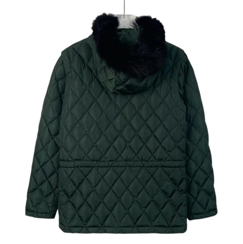 Louis Vuitton Louis Vuitton Green Puffer Jacket for Women 0089 Size XS / US 0-2 / IT 36-38 - 2 Thumbnail