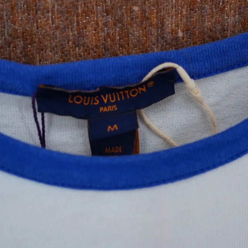 Louis Vuitton Louis Vuitton White Striped Short Sleeve T-Shirt 0089 Size M / US 6-8 / IT 42-44 - 4 Thumbnail