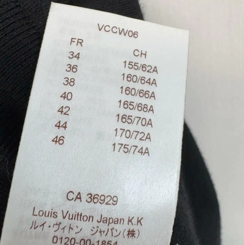 Louis Vuitton Louis Vuitton Black Casual Pants for Women 0089 Size 23" - 5 Thumbnail